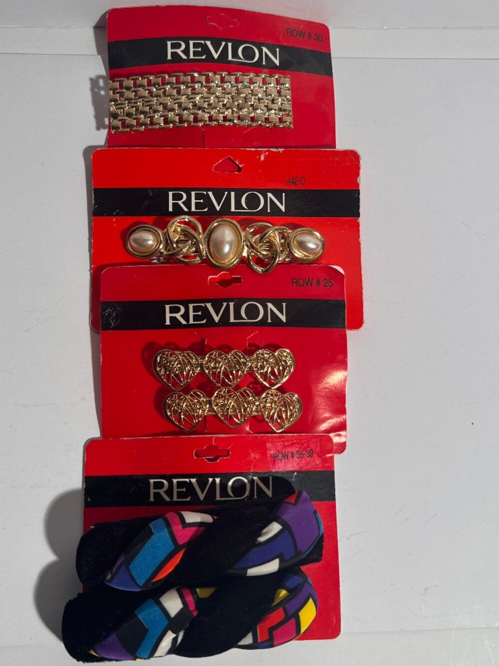 Vintage Revlon Hair Accessories Lot – 4 New Old Stock Pieces